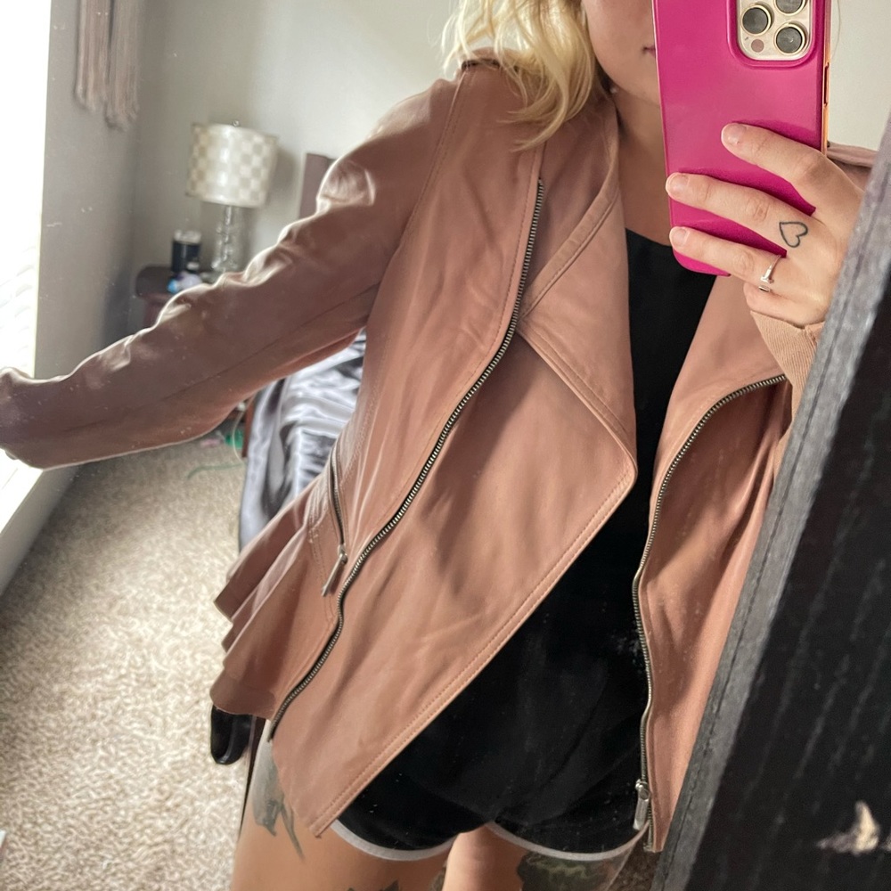 Bcbg Leather Jacket - image 8